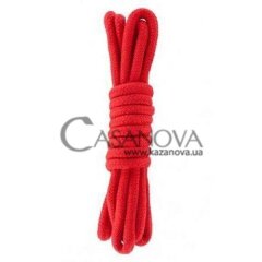 Основное фото Верёвка для бондажа Bondage Rope красная 5 м